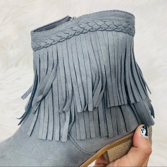 Grey fringe bootie - Picture 6 of 6